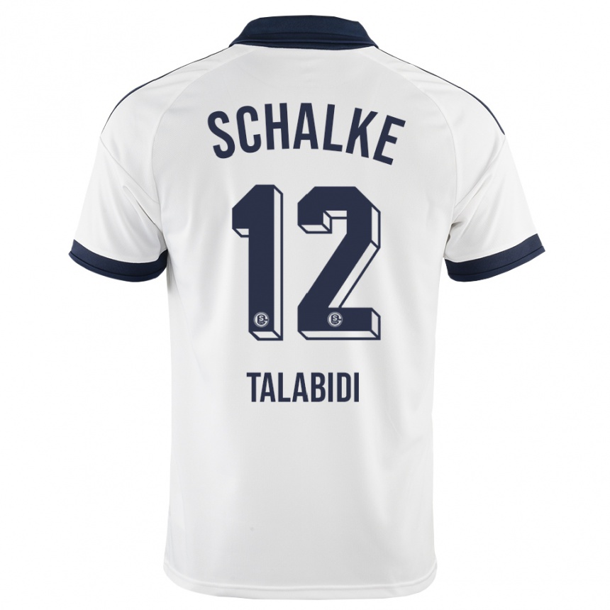 נשים כדורגל Malik Talabidi #12 שחור לבן הרחק ג'רזי 2026/27