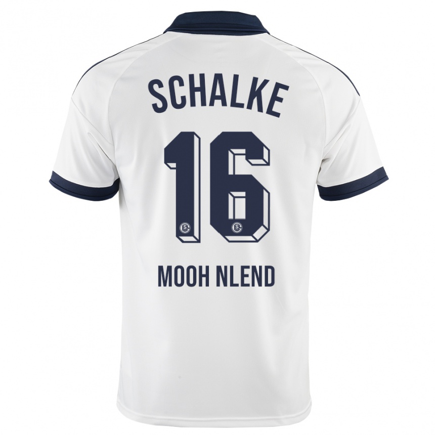 נשים כדורגל Jofranck Mooh Nlend #16 שחור לבן הרחק ג'רזי 2026/27