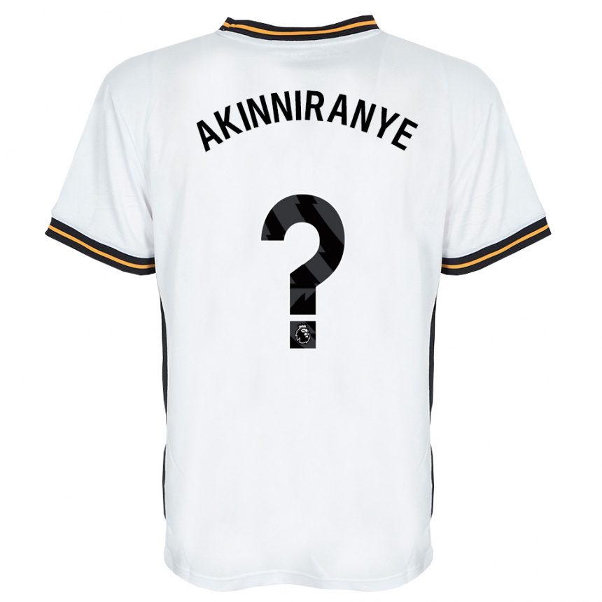 נשים כדורגל George Akinniranye #0 לבן כתום שחור הרחק ג'רזי 2026/27