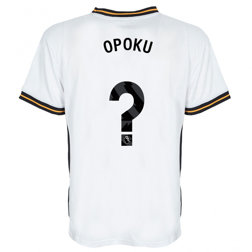 נשים כדורגל Sam Opoku #0 לבן כתום שחור הרחק ג'רזי 2026/27