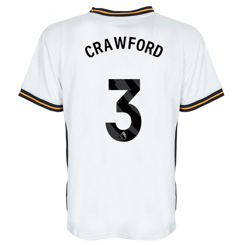 נשים כדורגל Jude Crawford #3 לבן כתום שחור הרחק ג'רזי 2026/27