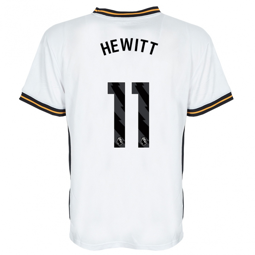נשים כדורגל Stan Hewitt #11 לבן כתום שחור הרחק ג'רזי 2026/27
