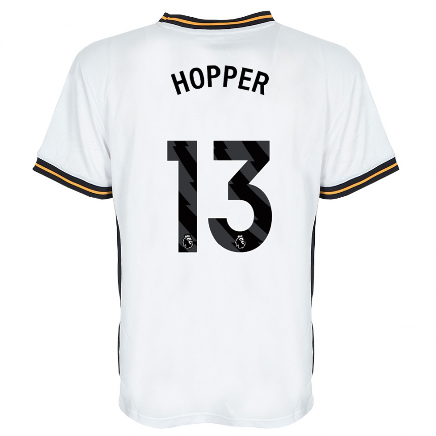 נשים כדורגל Jake Hopper #13 לבן כתום שחור הרחק ג'רזי 2026/27