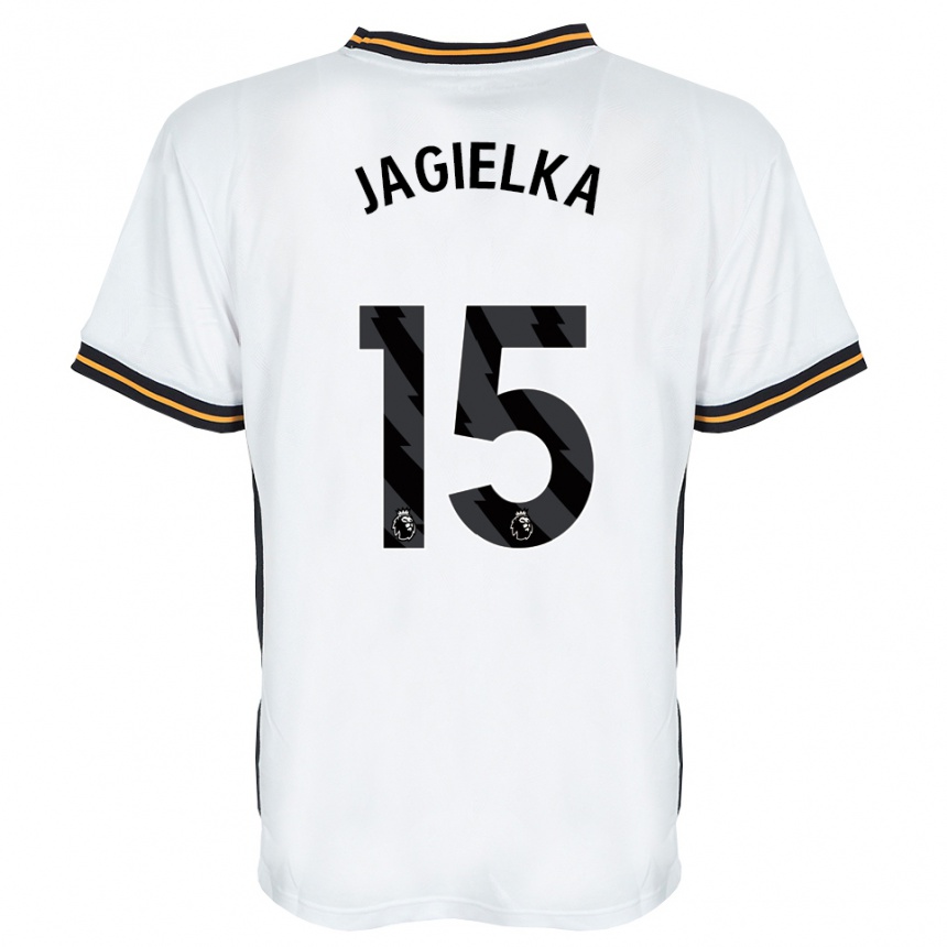 נשים כדורגל Zac Jagielka #15 לבן כתום שחור הרחק ג'רזי 2026/27