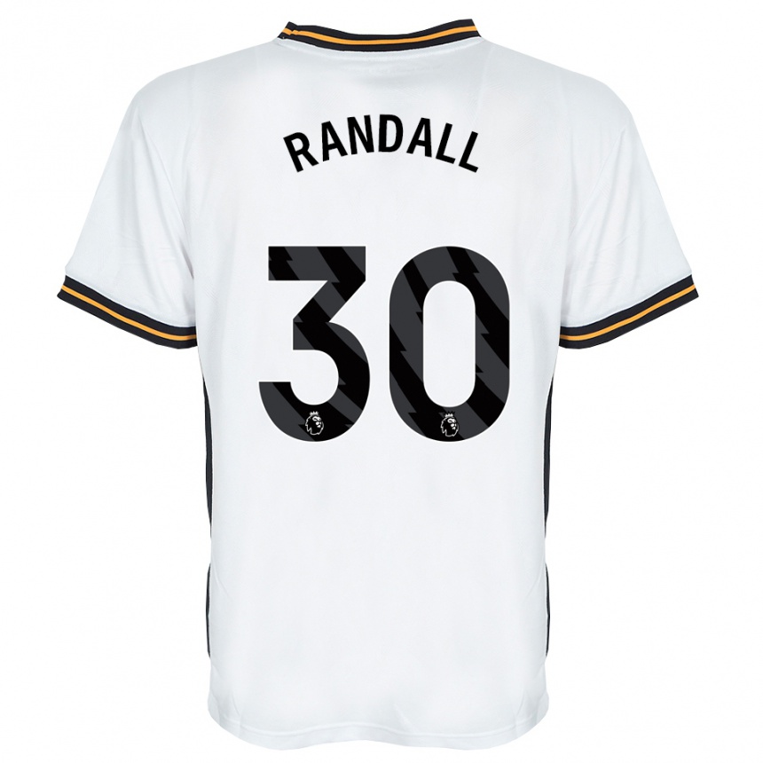 נשים כדורגל Jennifer Randall #30 לבן כתום שחור הרחק ג'רזי 2026/27 נשים כדורגל Jennifer Randall #30 לבן כתום שחור הרחק ג'רזי 2026/27