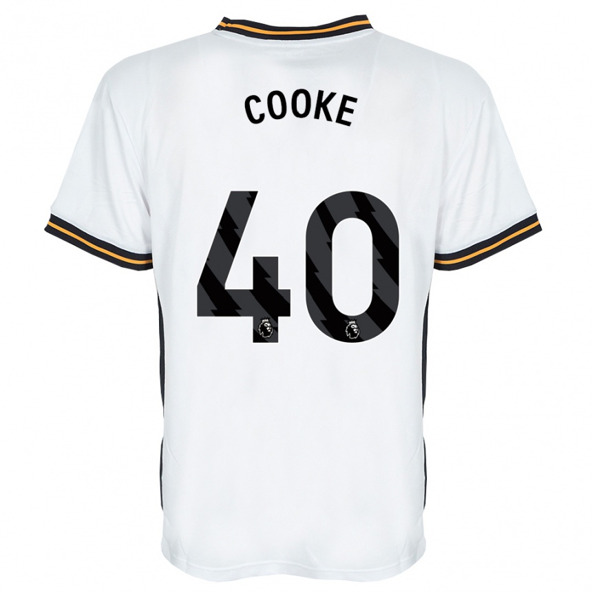 נשים כדורגל Megan Cooke #40 לבן כתום שחור הרחק ג'רזי 2026/27