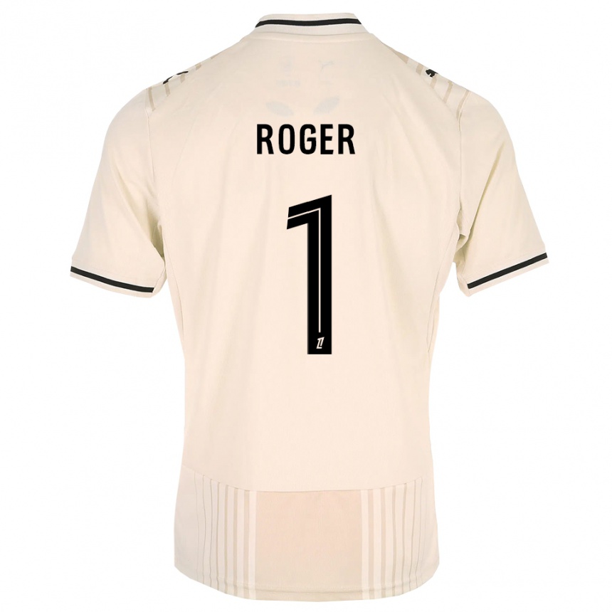 נשים כדורגל Ethan Roger #1 תחרה ישנה שחור לבן עתיק הרחק ג'רזי 2026/27