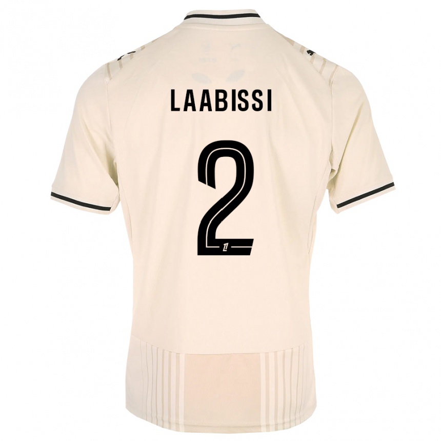 נשים כדורגל Chad Laabissi #2 תחרה ישנה שחור לבן עתיק הרחק ג'רזי 2026/27