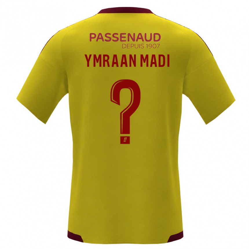 נשים כדורגל Ymraan Madi #0 צהוב אדום ירוק הרחק ג'רזי 2026/27