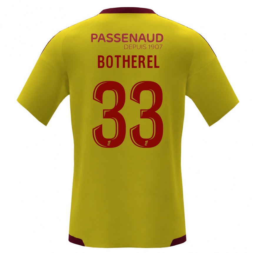 נשים כדורגל Lucas Botherel #33 צהוב אדום ירוק הרחק ג'רזי 2026/27
