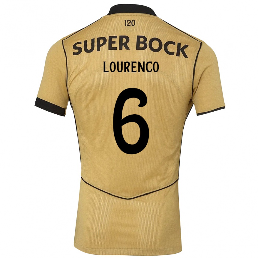 נשים כדורגל ברונה לורנסו אורבנו קוסטה #6 זהב שחור הרחק ג'רזי 2026/27 נשים כדורגל ברונה לורנסו אורבנו קוסטה #6 זהב שחור הרחק ג'רזי 2026/27