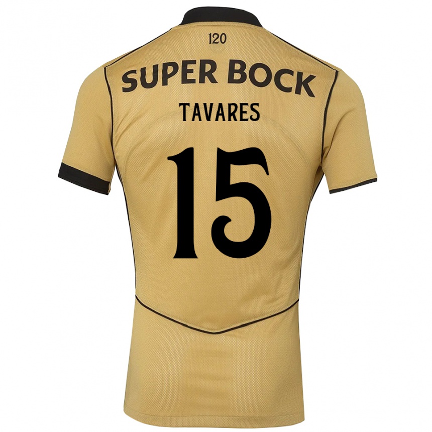 נשים כדורגל Samuel Tavares #15 זהב שחור הרחק ג'רזי 2026/27