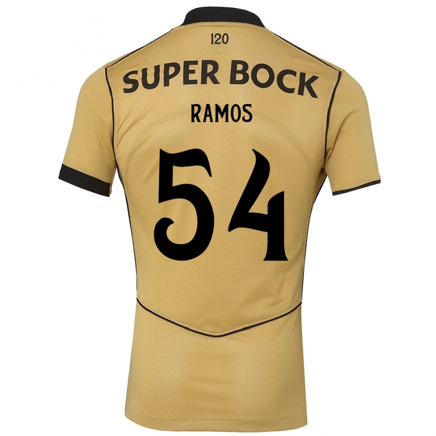 נשים כדורגל Bruno Ramos #54 זהב שחור הרחק ג'רזי 2026/27 נשים כדורגל Bruno Ramos #54 זהב שחור הרחק ג'רזי 2026/27