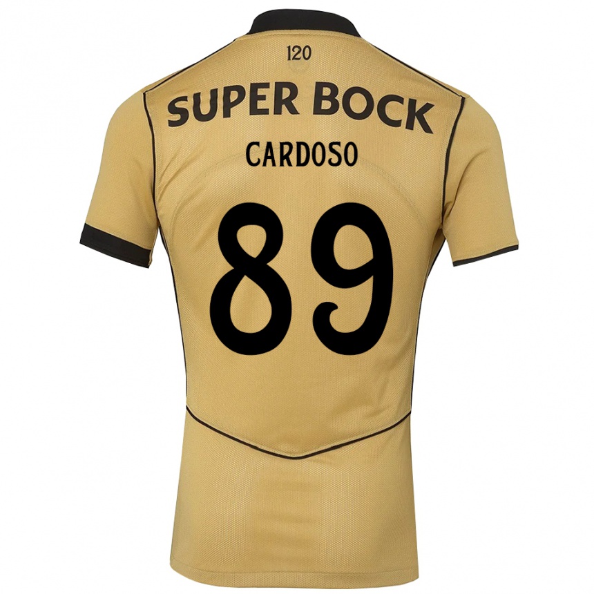 נשים כדורגל Nilton Cardoso #89 זהב שחור הרחק ג'רזי 2026/27