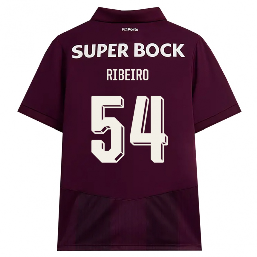 נשים כדורגל António Ribeiro #54 בורדו לבן הרחק ג'רזי 2026/27
