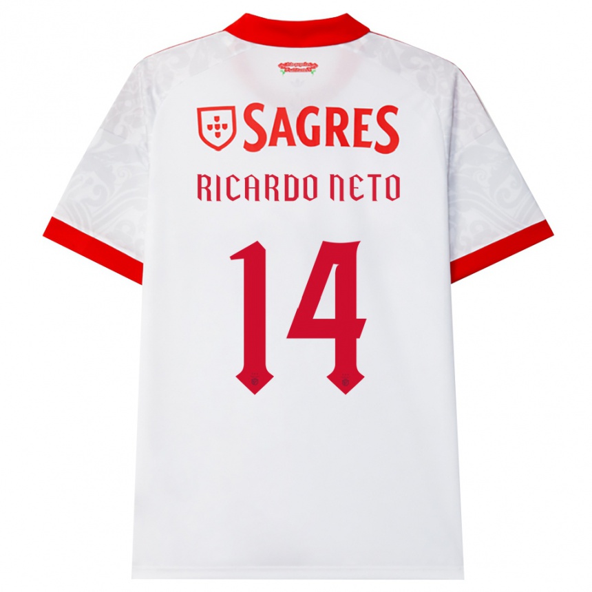 נשים כדורגל Ricardo Neto #14 לבן אדום צהוב הרחק ג'רזי 2026/27