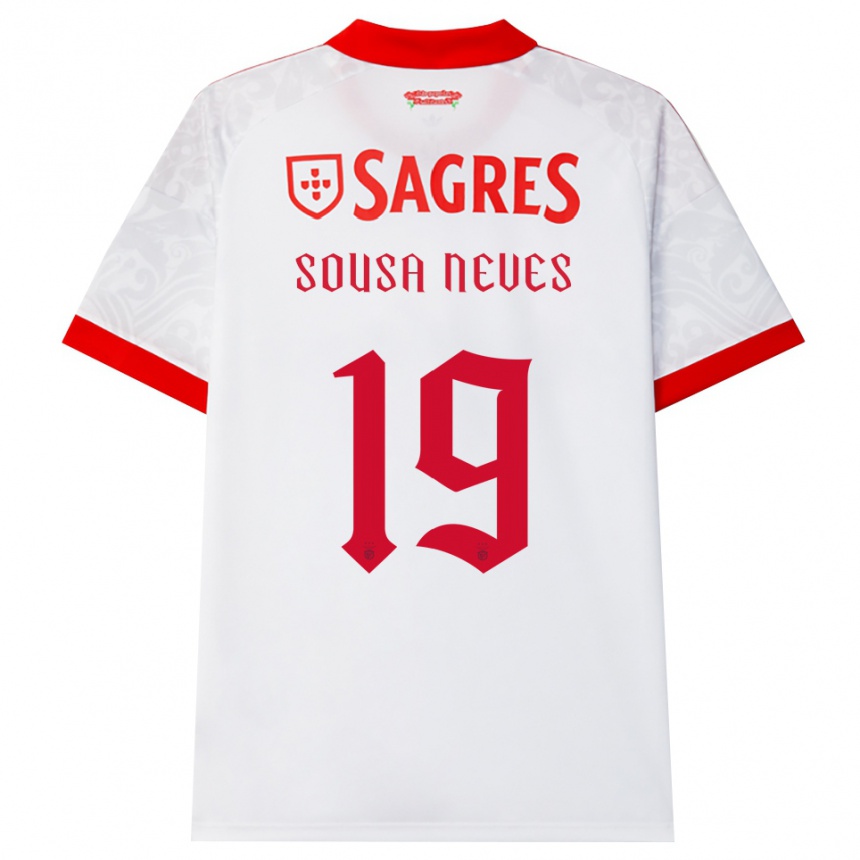 נשים כדורגל Dilan Alison Sousa Neves #19 לבן אדום צהוב הרחק ג'רזי 2026/27