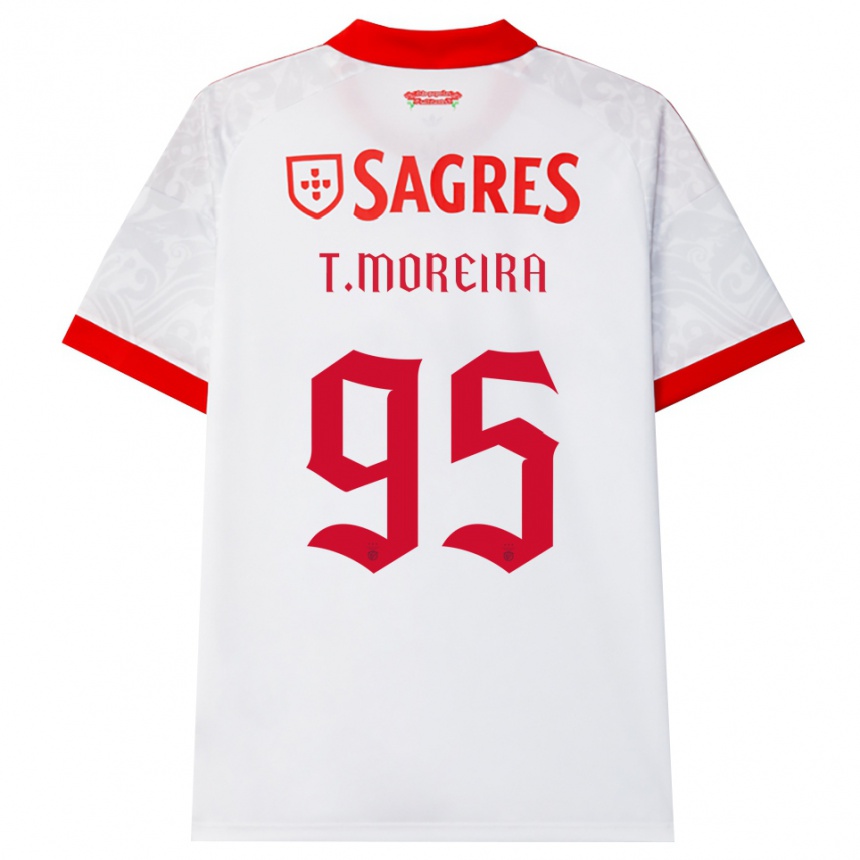נשים כדורגל Tomás Moreira #95 לבן אדום צהוב הרחק ג'רזי 2026/27