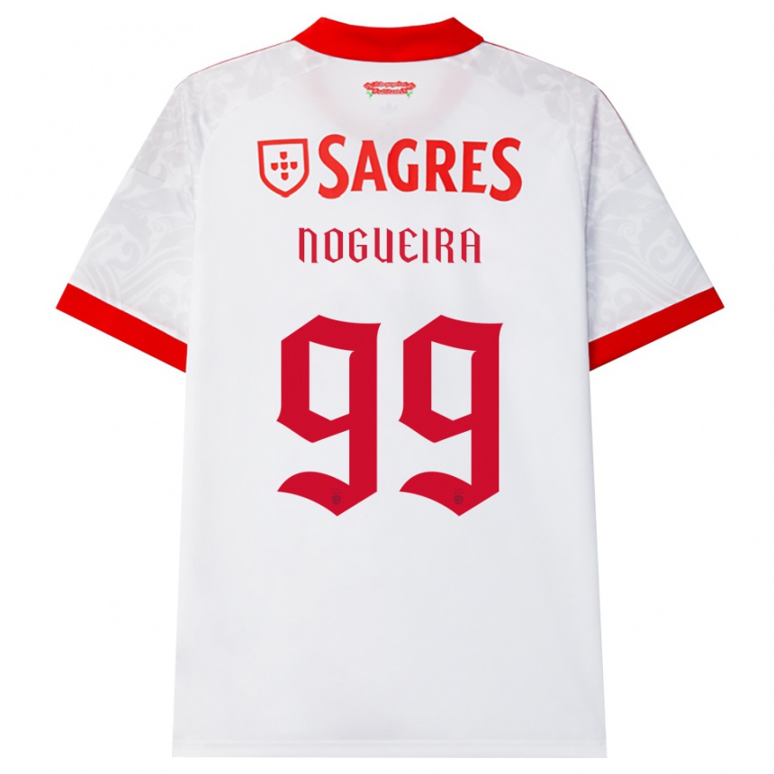 נשים כדורגל Beatriz Nogueira #99 לבן אדום צהוב הרחק ג'רזי 2026/27