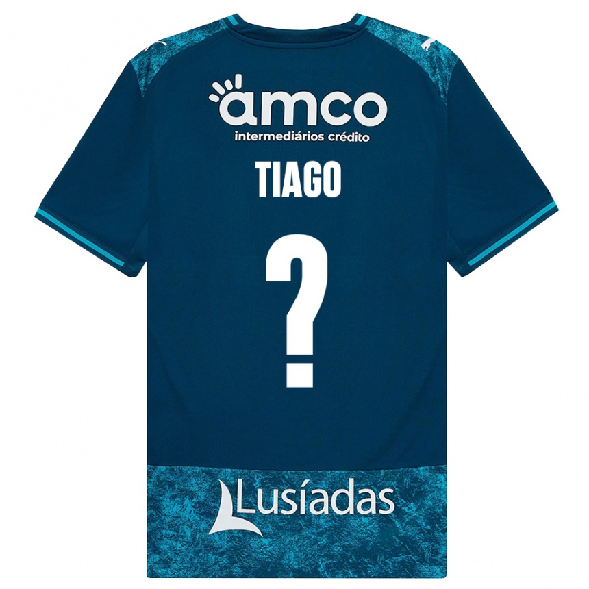 נשים כדורגל Tiago Carvalho #0 אפור כהה טורקיז בינוני הרחק ג'רזי 2026/27