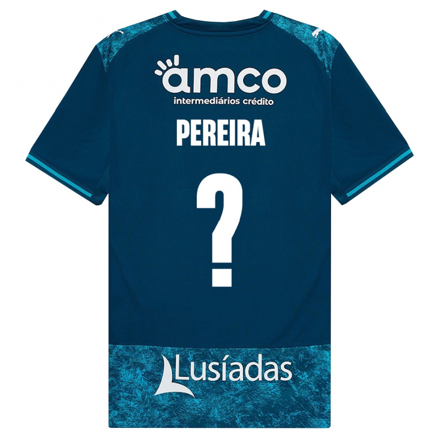 נשים כדורגל Martim Pereira #0 אפור כהה טורקיז בינוני הרחק ג'רזי 2026/27