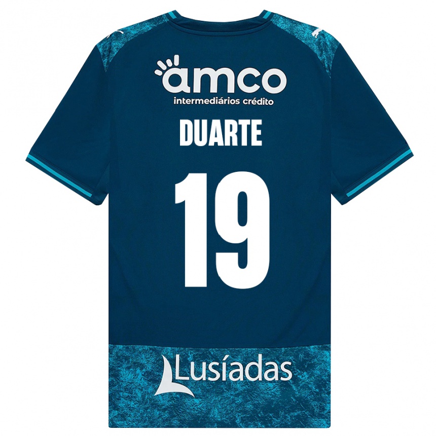 נשים כדורגל João Duarte #19 אפור כהה טורקיז בינוני הרחק ג'רזי 2026/27