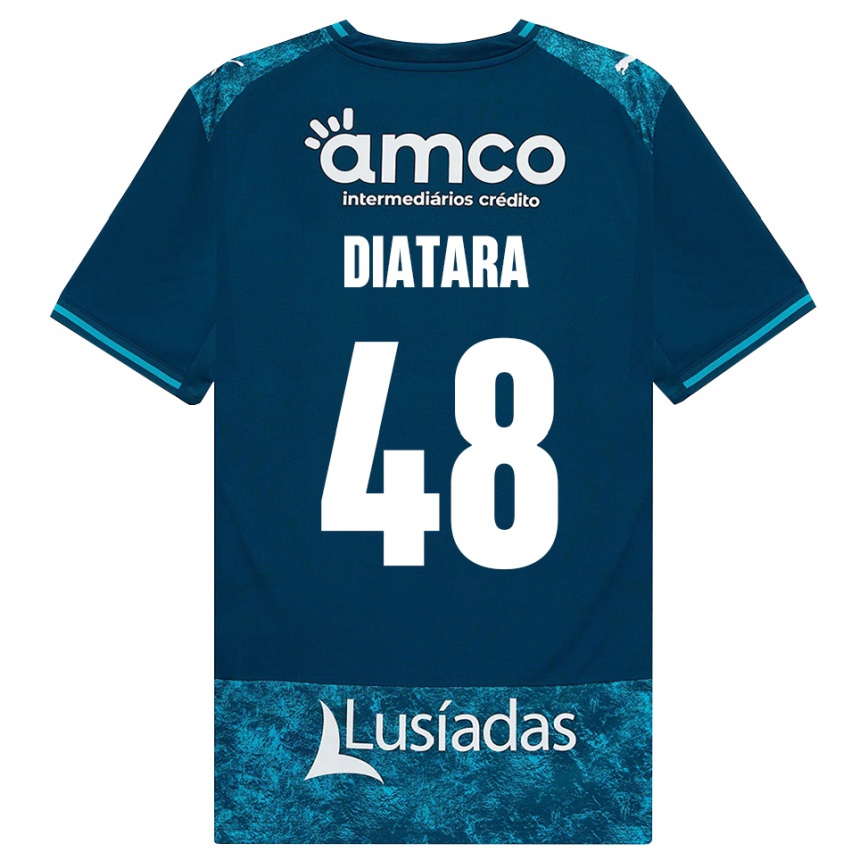 נשים כדורגל Samba Diatara #48 אפור כהה טורקיז בינוני הרחק ג'רזי 2026/27
