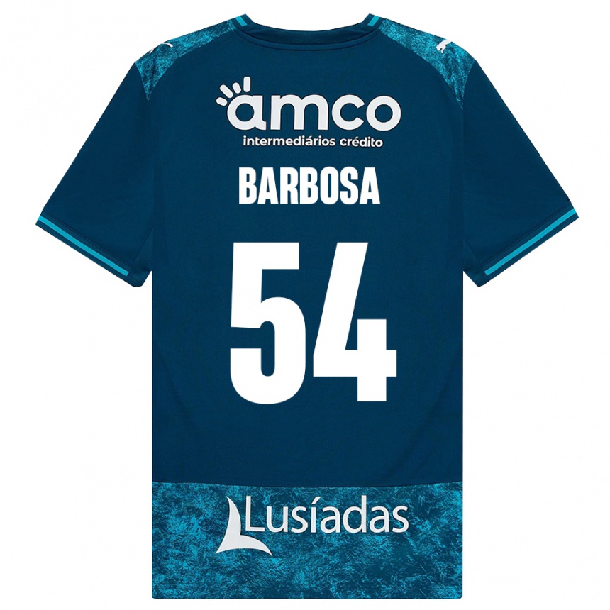 נשים כדורגל Guilherme Barbosa #54 אפור כהה טורקיז בינוני הרחק ג'רזי 2026/27