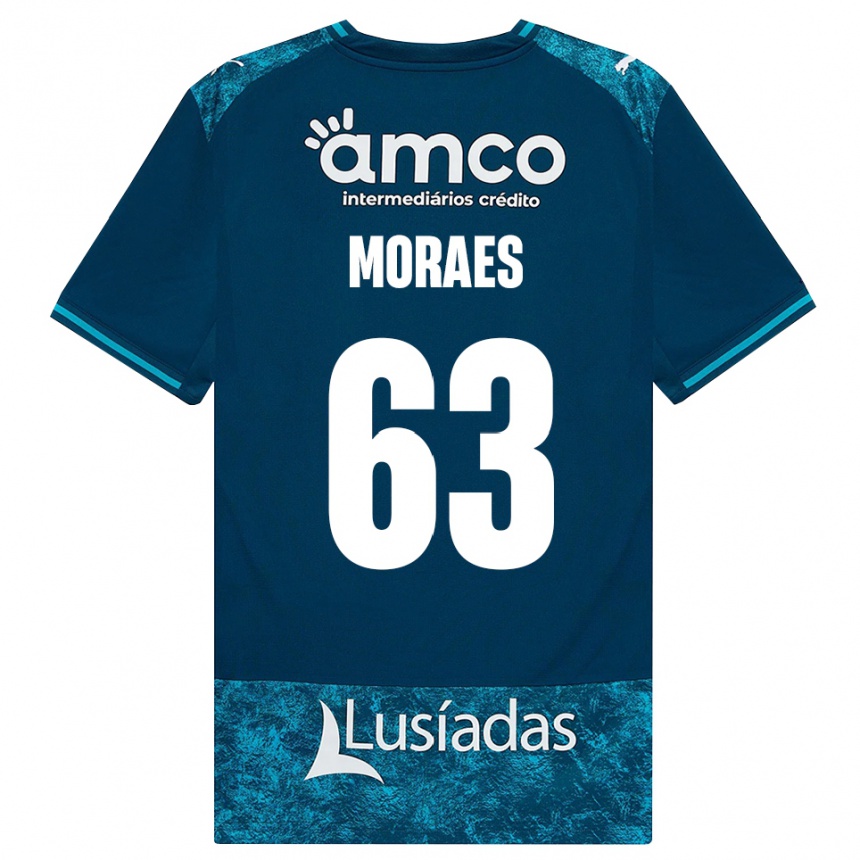 נשים כדורגל Guilherme Moraes #63 אפור כהה טורקיז בינוני הרחק ג'רזי 2026/27