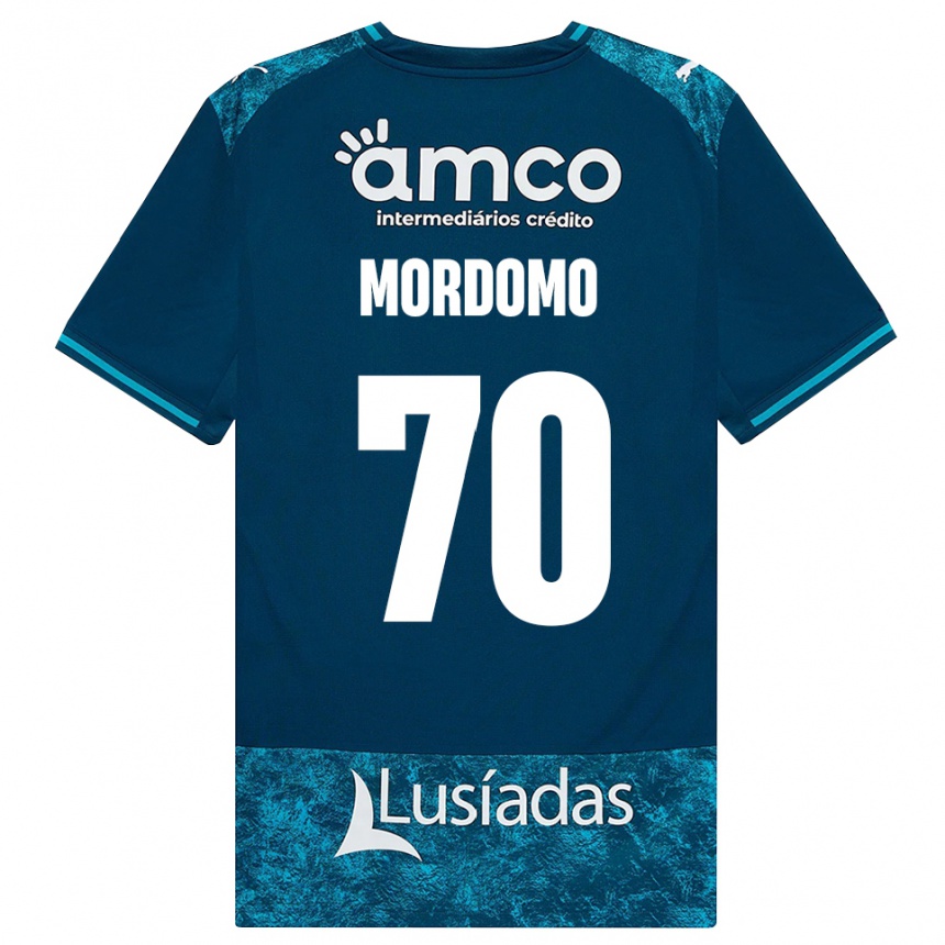 נשים כדורגל Mordomo #70 אפור כהה טורקיז בינוני הרחק ג'רזי 2026/27