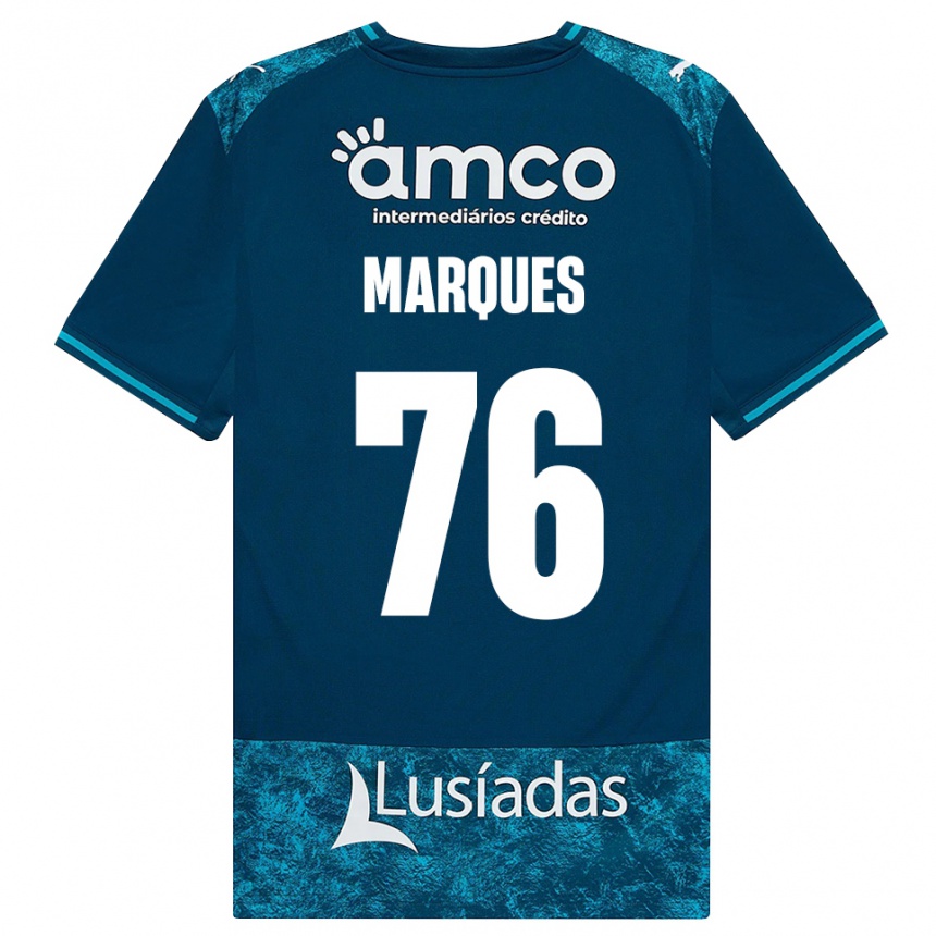 נשים כדורגל Tomás Marques #76 אפור כהה טורקיז בינוני הרחק ג'רזי 2026/27