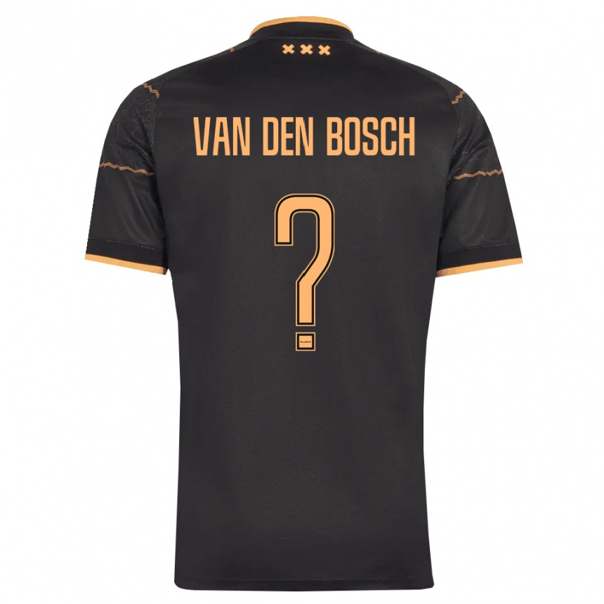 נשים כדורגל Frederico Van Den Bosch #0 שחור כתום הרחק ג'רזי 2026/27