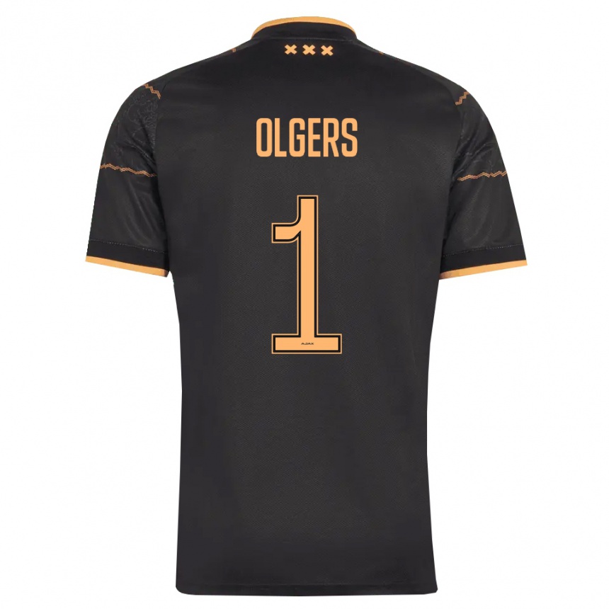 נשים כדורגל Guus Olgers #1 שחור כתום הרחק ג'רזי 2026/27 נשים כדורגל Guus Olgers #1 שחור כתום הרחק ג'רזי 2026/27