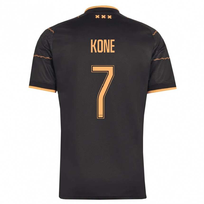 נשים כדורגל Samory Kone #7 שחור כתום הרחק ג'רזי 2026/27