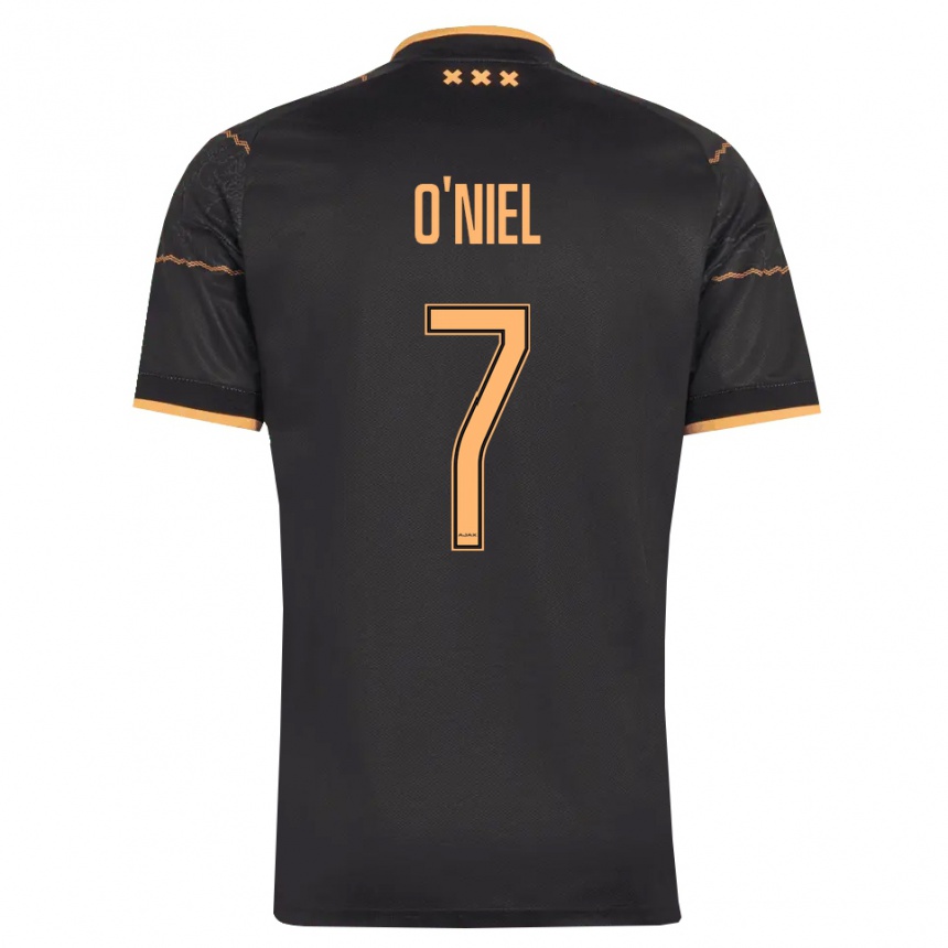נשים כדורגל Don O'niel #7 שחור כתום הרחק ג'רזי 2026/27