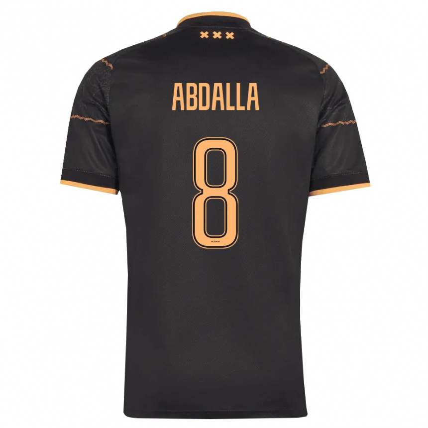 נשים כדורגל Mohamed Abdalla #8 שחור כתום הרחק ג'רזי 2026/27
