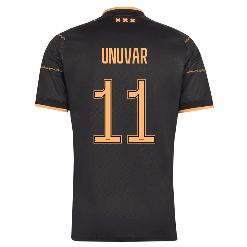 נשים כדורגל Naci Unuvar #11 שחור כתום הרחק ג'רזי 2026/27