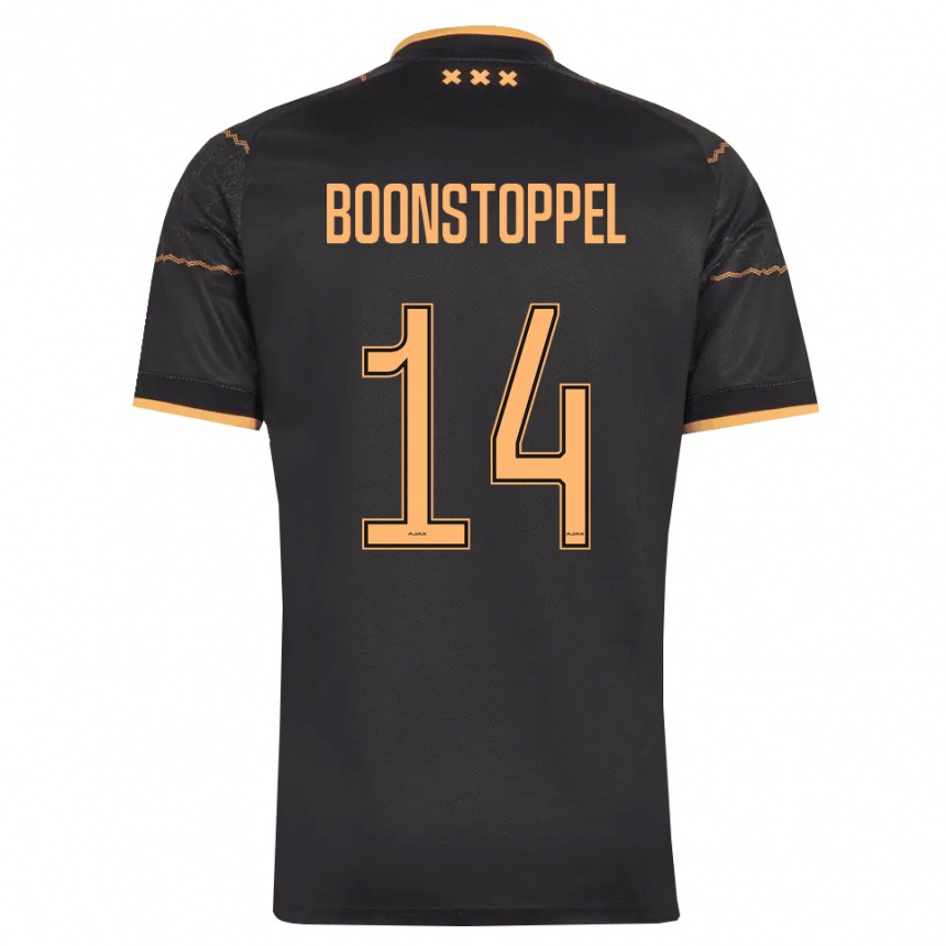 נשים כדורגל Jesse Boonstoppel #14 שחור כתום הרחק ג'רזי 2026/27