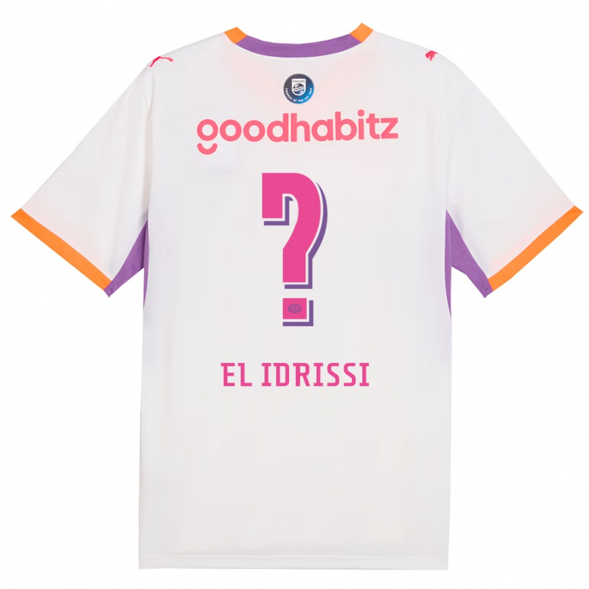 נשים כדורגל Yasim El Idrissi #0 לבן סגול כתום הרחק ג'רזי 2026/27