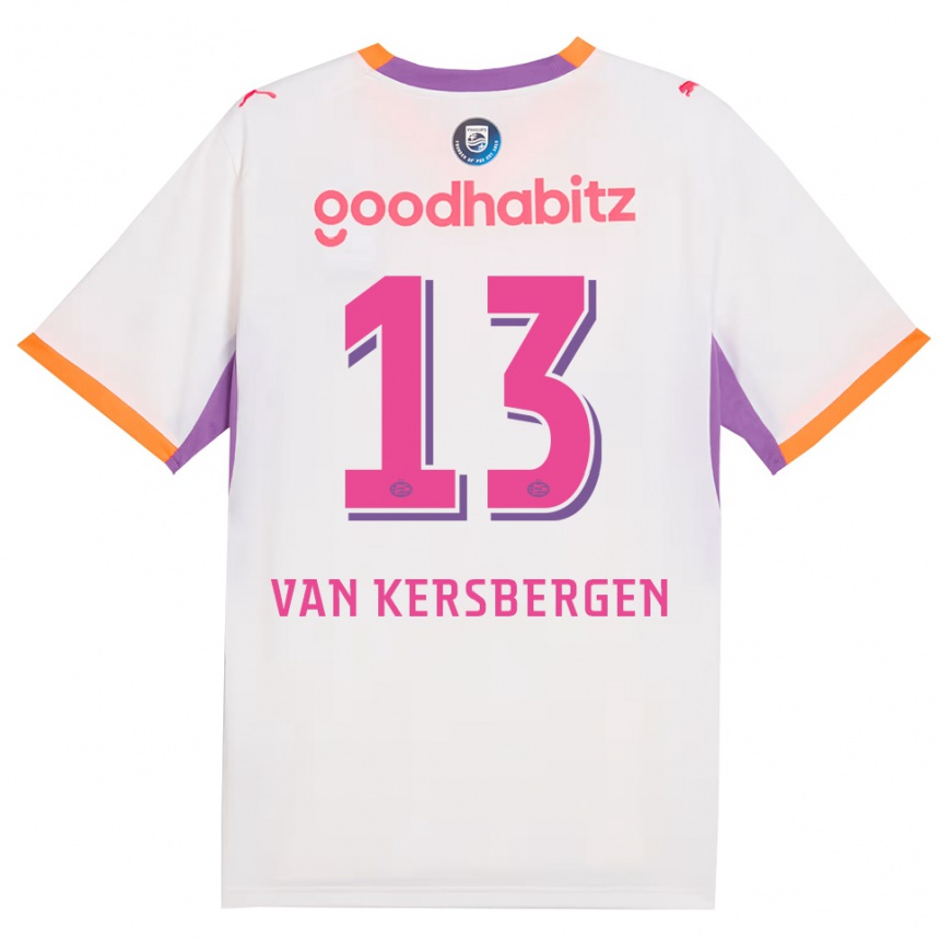 נשים כדורגל Sander Van Kersbergen #13 לבן סגול כתום הרחק ג'רזי 2026/27