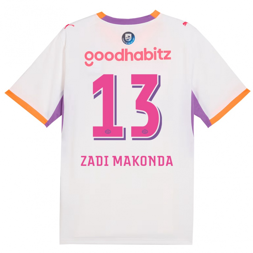 נשים כדורגל David Zadi Makonda #13 לבן סגול כתום הרחק ג'רזי 2026/27