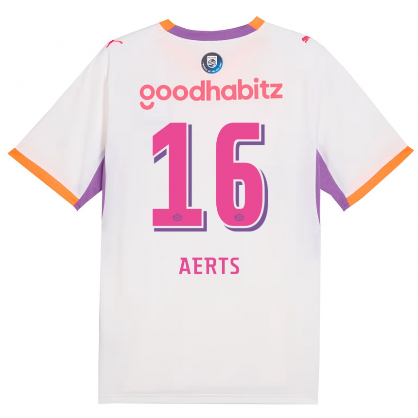 נשים כדורגל Kane Aerts #16 לבן סגול כתום הרחק ג'רזי 2026/27