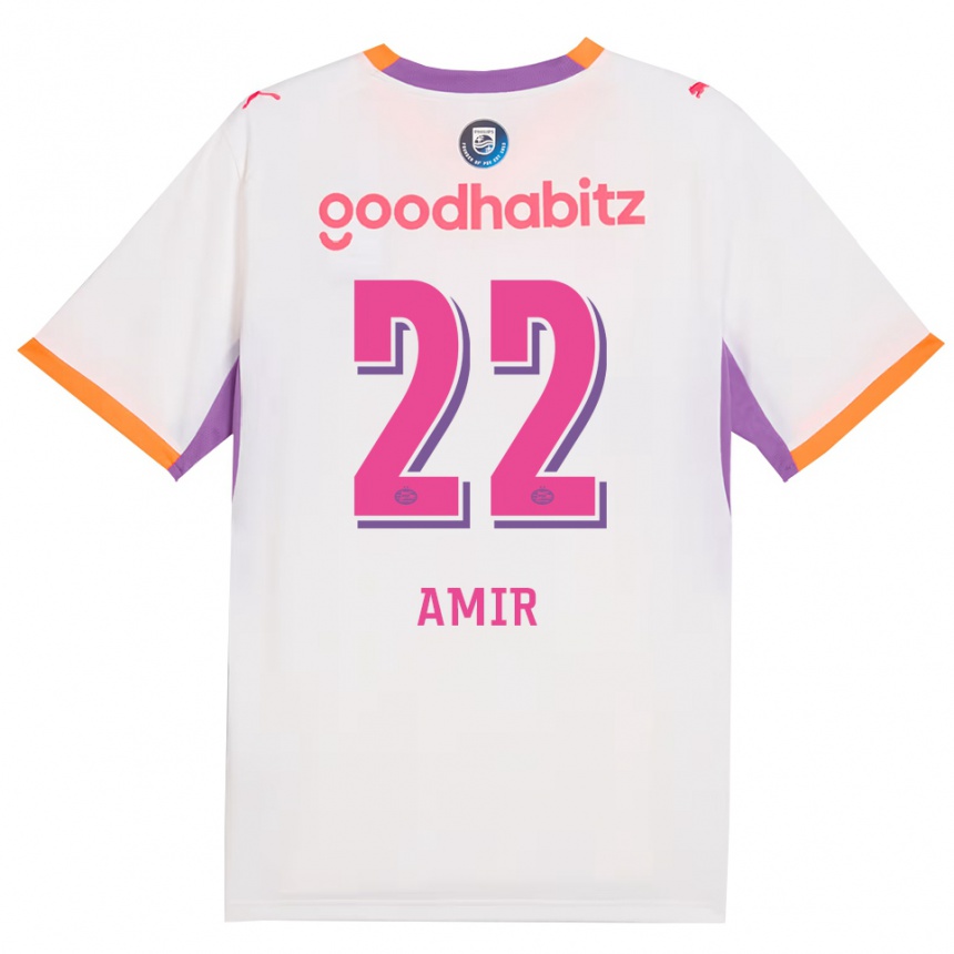 נשים כדורגל Amir Al-Anany #22 לבן סגול כתום הרחק ג'רזי 2026/27