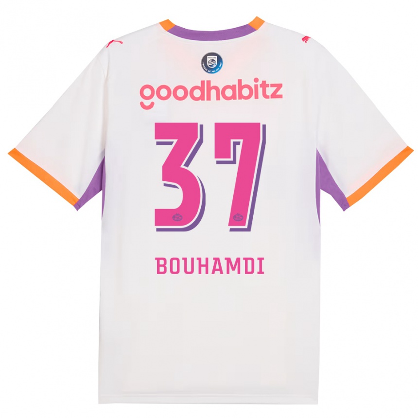 נשים כדורגל Amir Bouhamdi #37 לבן סגול כתום הרחק ג'רזי 2026/27