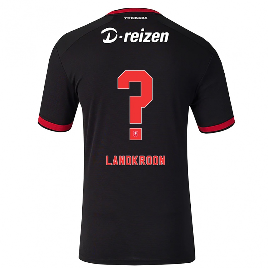 נשים כדורגל Kick Landkroon #0 אדום לבן שחור הרחק ג'רזי 2026/27