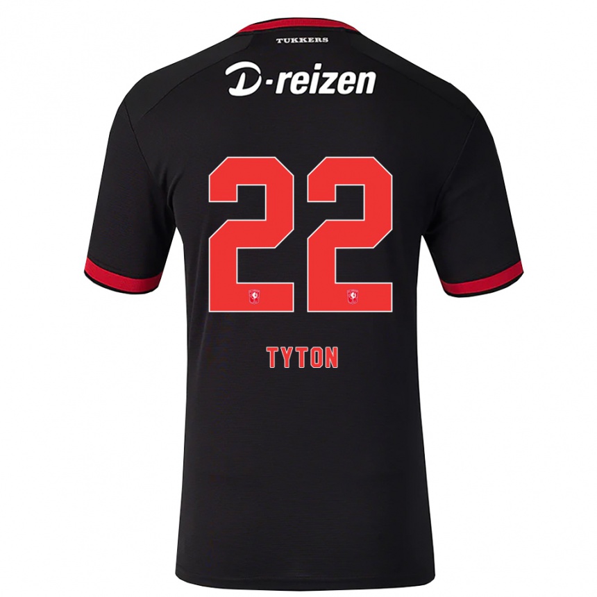 נשים כדורגל פשמיסלאב טיטון #22 אדום לבן שחור הרחק ג'רזי 2026/27