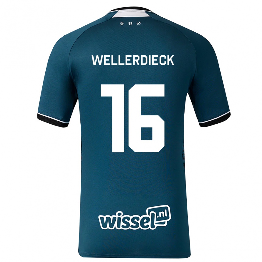 נשים כדורגל Tom Wellerdieck #16 אפור כהה לבן הרחק ג'רזי 2026/27