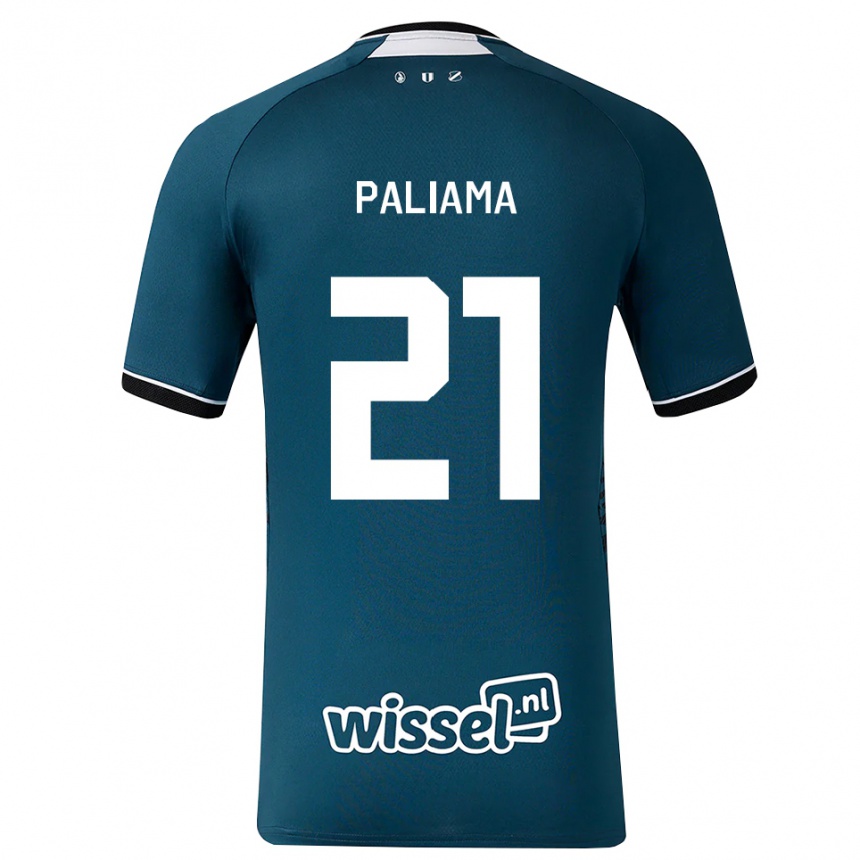 נשים כדורגל Joni Paliama #21 אפור כהה לבן הרחק ג'רזי 2026/27