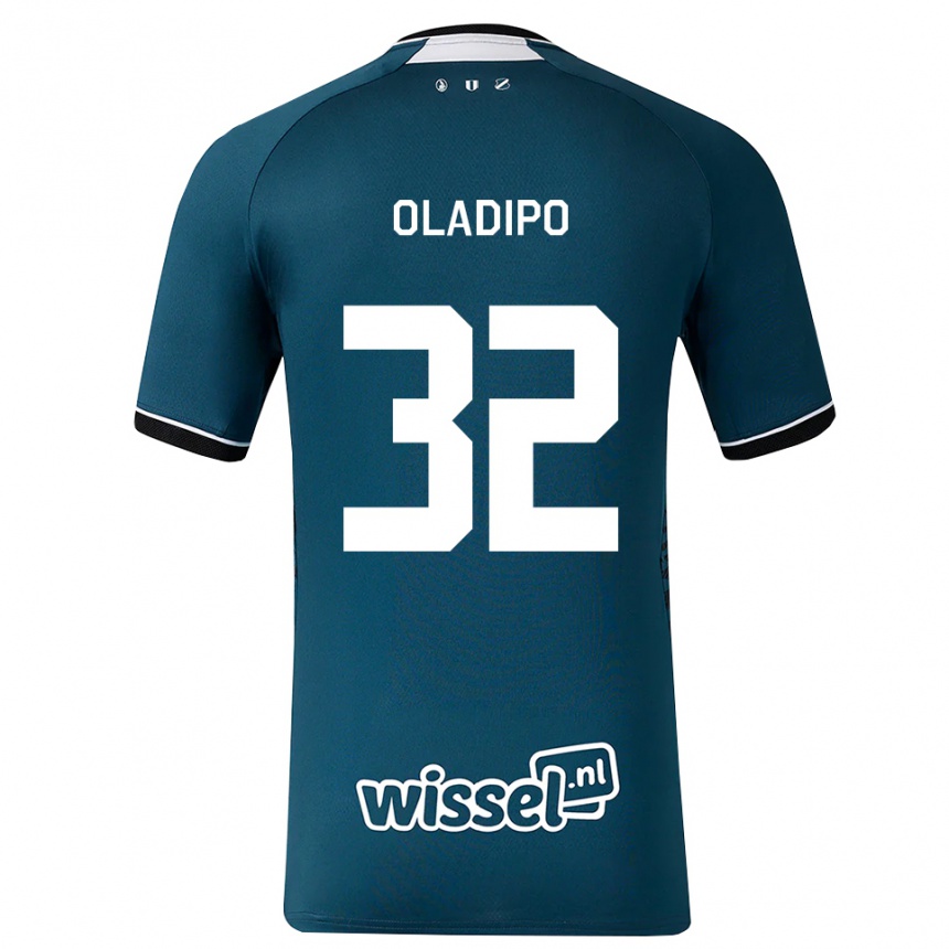 נשים כדורגל Laolu Oladipo #32 אפור כהה לבן הרחק ג'רזי 2026/27