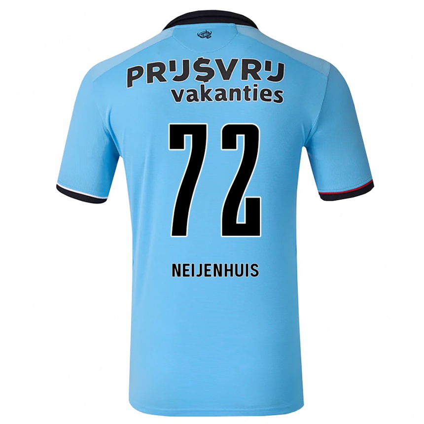 נשים כדורגל Kelvin Neijenhuis #72 כחול שמיים עמוק שחור אדום הרחק ג'רזי 2026/27
